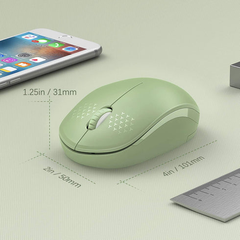 seenda Wireless Mouse, 2.4G Noiseless Mouse with USB Receiver, Portable Computer Mice for PC, Tablet, Laptop with