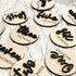 (S001) Baby Monthly Milestone, Wooden Baby Milestone Signs, Monthly Milestone Wood Discs, Baby Milestone Discs