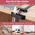 Cable Management Clips, 20 Pcs Black Self-Adhesive Wire Organizers for TV PC Ethernet Cable Under Desk