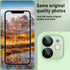 Korecase 2 Pack iPhone 12 Camera Lens Protector, 9H Hardness Tempered Glass, Aluminum Metal, Bubble Free - Black