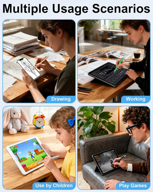 DAXINGXING 15 Devices,10 PCS Stylus Pen for Touchscreen,High Sensitivity Precision Stylus Pen with Durable Fiber