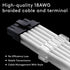 EZDIY-FAB RTX 3000 Series 12 Pin to Dual 8 Pin PCIe Sleeved Extension Cable 300 MM- Connector for NVIDIA Ampere GEFORCE RTX 3060ti 3070 3080 FE Funder Edition- Black