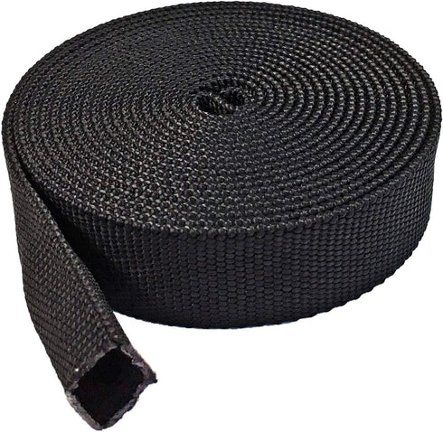 Electriduct 10 Feet Nylon Protective Hose Sleeve - 1" - Black
