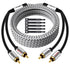 Premium RCA Cable 50 Ft, 2 RCA Male to 2 RCA Male Stereo Audio Cable, Gold Plated, for Home Theater