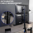 VIVO Dual Monitor Desk Mount Stand with Height Adjustment for 2 LCD Ultrawide Screens up to 34 inches, Stacked Array
