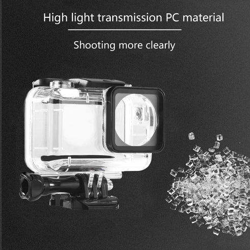 Waterproof Case for DJI OSMO Action Camera, Protective Shell with Anti Fog Inserts for Underwater Diving Photography