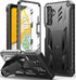 TPU Soft Shock Proof Case for Samsung Galaxy A13 5G - Heavy Duty Military Grade Rugged Cover with Kickstand (Black).