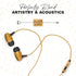 Earth-Budz Wood Earbuds, Hand-Crafted Bamboo with Microphone and Natural Hemp Cord, Lightweight