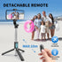 Selfie Stick Tripod, All in One Extendable & Portable Selfie Stick with Wireless Remote Compatible with iPhone 14 13 12