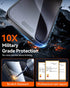 MRGLAS iPhone 15 Pro Max Privacy Screen Protector 4-Pack | 10X Military Grade, 9H Shatterproof, Auto-Alignment,