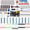 BOJACK 37 Values 480 Pcs Electronics Component Fun Kit with Power Supply Module, Jumper Wire, Breadboard