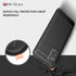Case Compatible with Xiaomi Mi 10T/10T Pro, Carbon Fiber Texture Design Shock Absorption Case (Black)