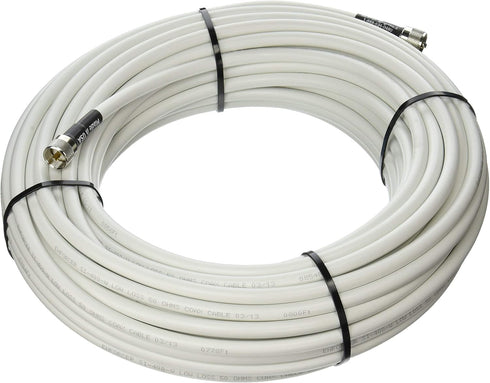 MPD Digital I MPD-400 PVC Superflex Coax Cable, 10 Feet, PL259 UHF Male Connectors, Ultra Low Loss, White