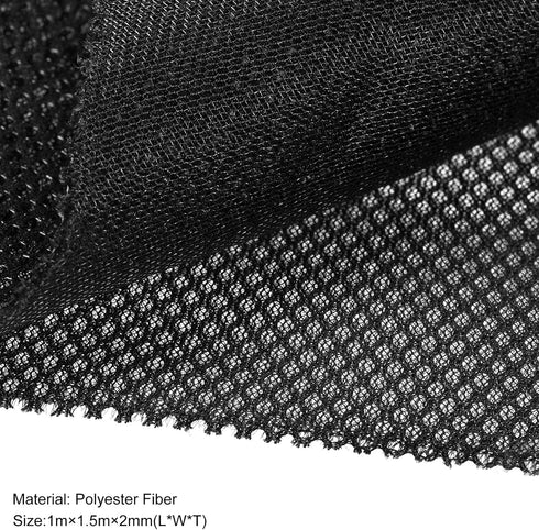 Speaker Grill Cloth, Stereo Mesh Fabric Protective Dustproof Cloth for Home Speaker Repair, 39.37 x 59 Inch