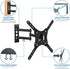 Mount-It! 2355 Inch 15.6 75x75 400x400 66 lb Full Motion Articulating TV Wall Mount for LED LCD OLED Flat Screen TVs |
