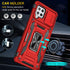 Samsung Galaxy A42 5G Case with Slide Camera Cover, Military Grade Shockproof Armor Heavy Duty Case - Red