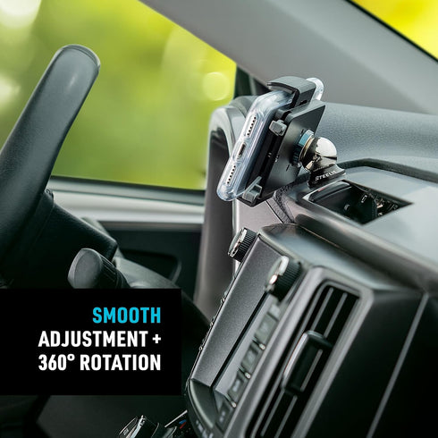 Nite Ize Steelie Squeeze Clamp - Magnetic Cell Phone Holder for Dashboards, Vents, Compatible with MagSafe iPhones