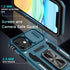 DEERLAMN iPhone 11 Case - Light Blue, Military Grade Shockproof, Slide Camera Cover + 2 Screen Protectors, Rotated Ring