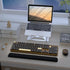 Wireless Full Size Retro Keyboard and Mouse Combos, 2.4Ghz Optical Mouse for Windows, Mac, PC, Laptop (Coffee-Black)