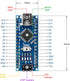 Nano V3.0 ATmega328P 5V 16M Micro-Controller Board, Compatible with Arduino IDE (Nano x 3 with USB Cable)