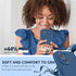 SURPHY Compatible with iPhone 13 Case with Screen Protector, Liquid Silicone Phone Case 6.1 inch, Blue Jay