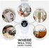 Wall Mount for YI Home Security Camera, 3 Pack Adhesive Holder with Strong 3M VHB Tape