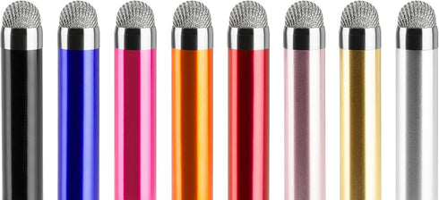 BoxWave EverTouch Stylus Pen Compatible with Getac F110, Capacitive Stylus with Replaceable Tip - Jet Black