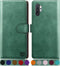 SUANPOT Leather Wallet Case for Samsung Galaxy Note 10+/10 Plus 6.8" with RFID Blocking, Flip Folio Book Cover for