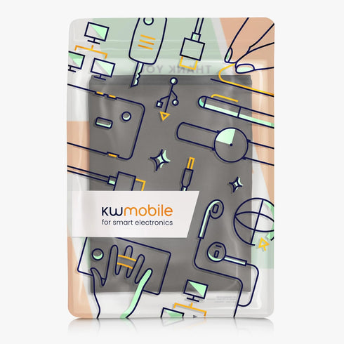 34-35" kwmobile Monitor Cover Compatible with Monitor - Dust Cover Computer Screen Protector - Dark Grey