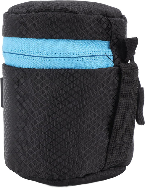 Neoprene Camera Lens Case Bag, Waterproof Protective Pouch with Zipper for DSLR Camera Lens (S)