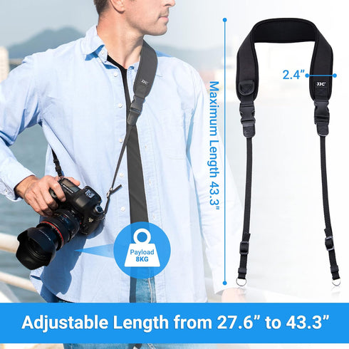 DSLR Camera Neck Strap, Soft Neoprene Shoulder Belt for Canon EOS R5 R6 5D Mark IV 6D Mark II SL3 SL2 T8i T7 T7i 90D