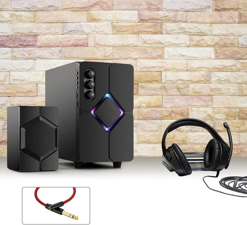 6Ft 6.35mm Male to 3.5mm Female Headphones Adapter, TRS 1/4 to 3.5mm Cord for Amplifiers, Guitar, Piano, Home Theater.