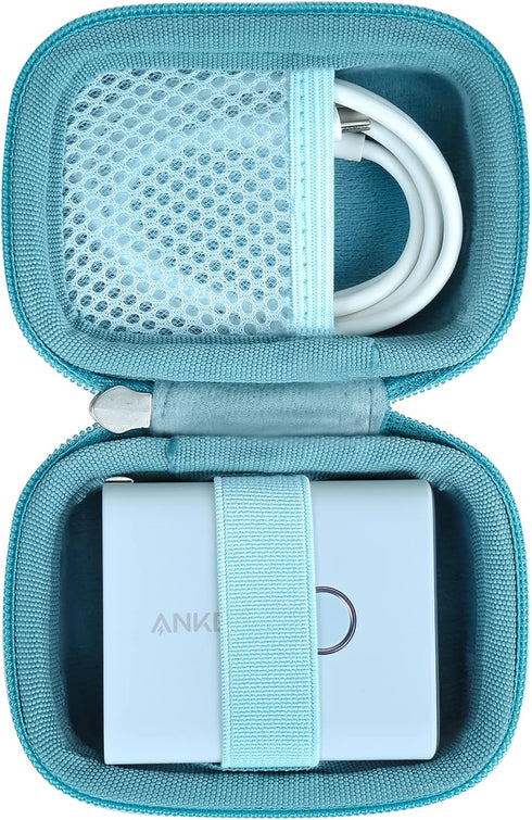 khanka Hard Case for Anker 45W Wall Charger & 5,000mAh 20W Portable Charger, Case Only (Blue)