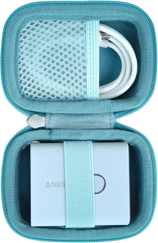 khanka Hard Case for Anker 45W Wall Charger & 5,000mAh 20W Portable Charger, Case Only (Blue)