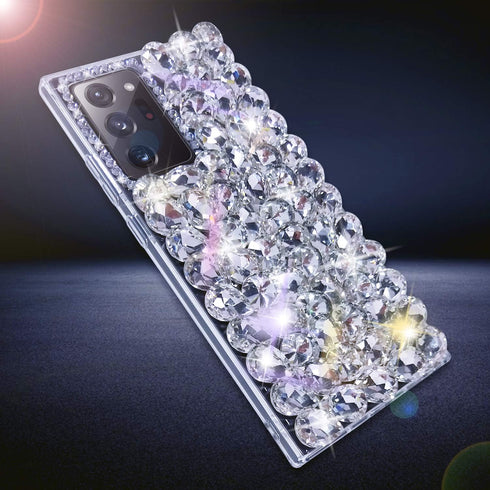 Bonitec 3D Glitter Sparkle Bling Case for Samsung Galaxy Note 20 Ultra 5G, Luxury Shiny Crystal Rhinestone Diamond