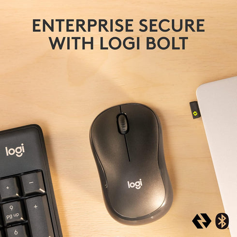 Logitech MK370 Combo for Business, Wireless Full-Size Keyboard and Mouse, Secure Logi Bolt USB Receiver