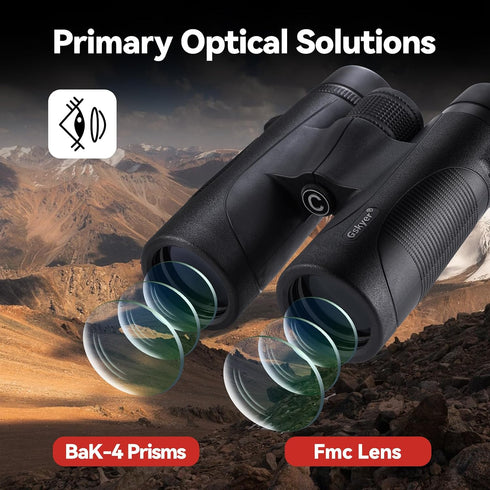 Gskyer 12x42 Binoculars for Adults High Powered: HD Zoom Binocular for Bird Watching Hunting - Powerful Lightweight