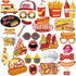 BOBYIYI 25pcs Hotdog Photo Props Hot Dog Party Decorations Hot Dog Bar Fiesta