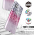 BAISRKE Moto G 5G Case, Motorola One 5G Ace Glitter Sparkle Shockproof Clear Hard Back Cover - Pink