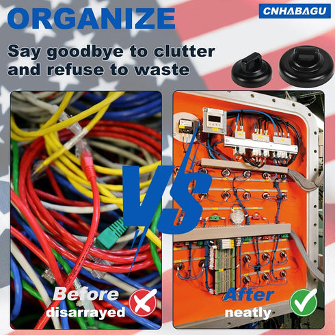 6 Magnetic Zip Tie Mounts Wire Magnet Cable Tie Mount Clips Base Holder Multipurpose Wire Cable Holder Mount Wire Clips