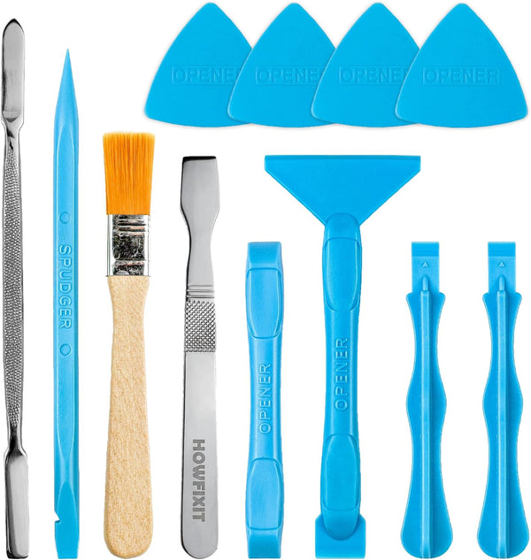 Opening Pry Tools Kit with ESD Spudgers, Anti-Static Brush, Metal Spudger for Laptop Game Console Repair