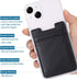 Phone Wallet Stick on, 2Pack Phone Card Holder for Back of Phone Case, Leather Credit Card Holder for Cell Phone Sticky
