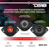 DS18 BRO-DA Bronco Dashboard Speaker Adapter for 1.7”, 2.9”, and 3.6” Tweeters or Midrange Speakers, Ford Bronco
