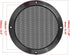 Unifizz 2pcs 7 Inch Metal Glossy Car Audio Speaker Cover Mesh Subwoofer Grill Protector, Black