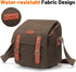 Cwatcun Small Camera Bag Compact Canvas Camera Messenger Bag, Digital Camera Shoulder Case, Travel Photography Bag