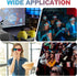 3D 3D MECCANIXITY Polarized Clip-on Glasses, Passive Circular Viewing Glasses Frame for Anaglyph Movies Theater Games