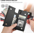 Bocasal Crossbody Wallet Case for iPhone X Xs, Card Holder, Zipper Card Slot Protector, Shockproof Purse Cover with
