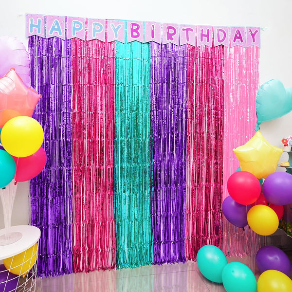 Satankya Cute Dollhouse Birthday Decorations, Including 2 Pack Dollhouse Party Streamers, 24pcs Doll