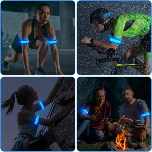 Light Up LED Slap Armband Safety for Kids Night Walking, Luminous Magic Strap for Running, Cycling, Jogging
