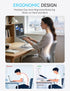 SOUNDANCE 360 Rotating Laptop Stand, Ergonomic Computer Riser for Desk, Adjustable Height Multi-Angle Metal Holder